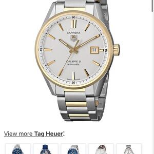 Tag Heuer Silver and Gold Men's Watch Retails $4200